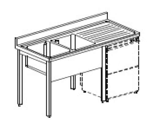 Spalator inox model-SRG2LD 164-70